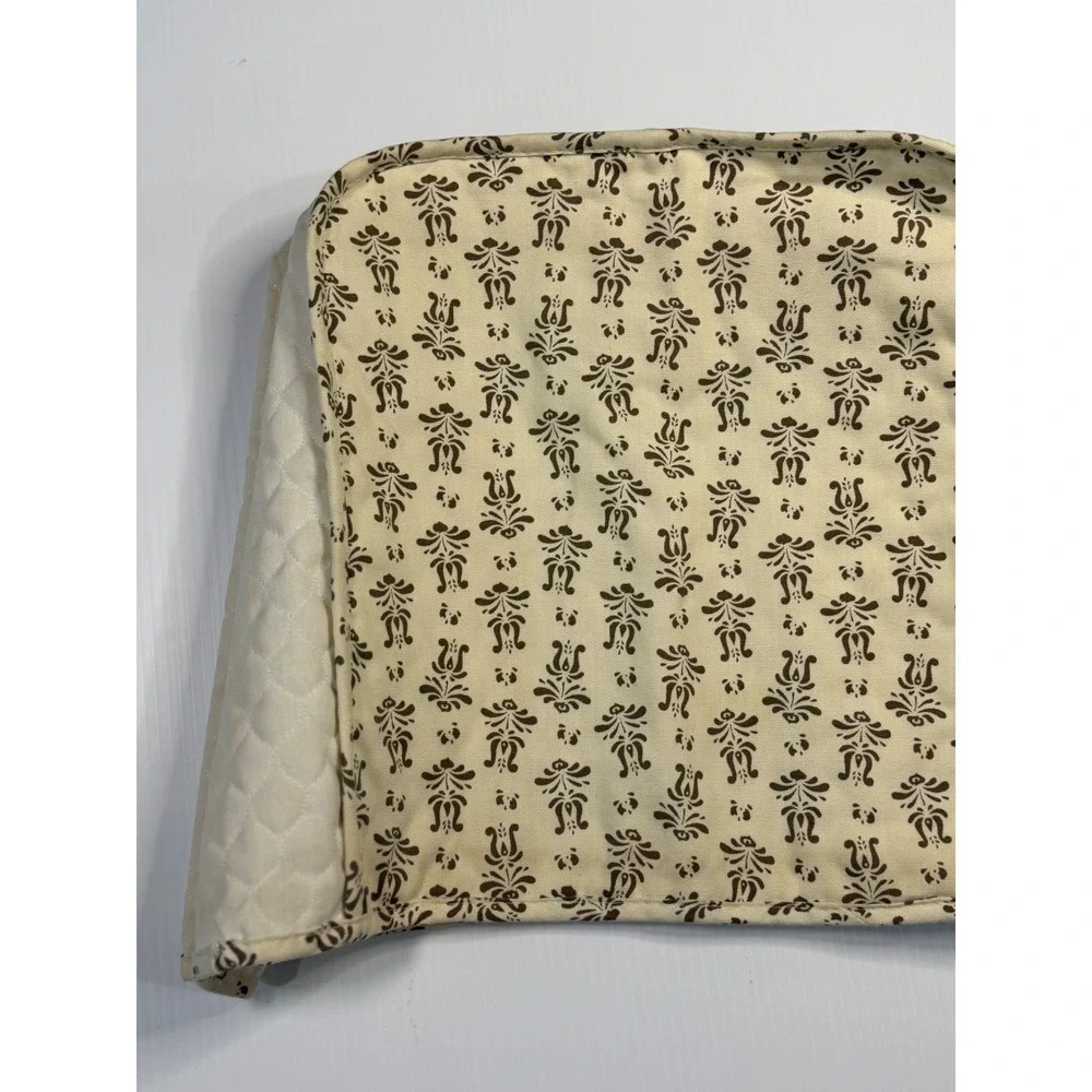 VTG Pfaltzgraff Village Toaster Cover Tan Brown Quilted Folk Art Kitchen Decor